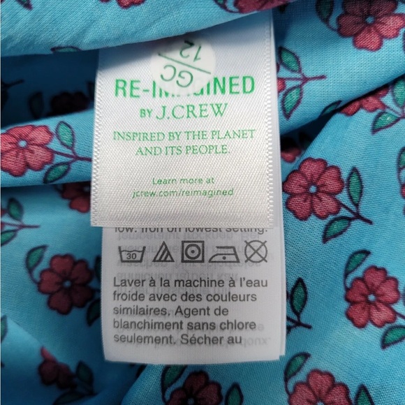 Gorgeous ❤️ J. CREW classic popover shirt in block print overlay NWT - Picture 7 of 10